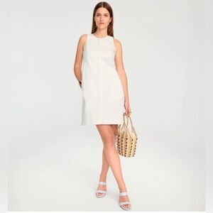 J. Crew Cream Sleeveless Mini Dress
